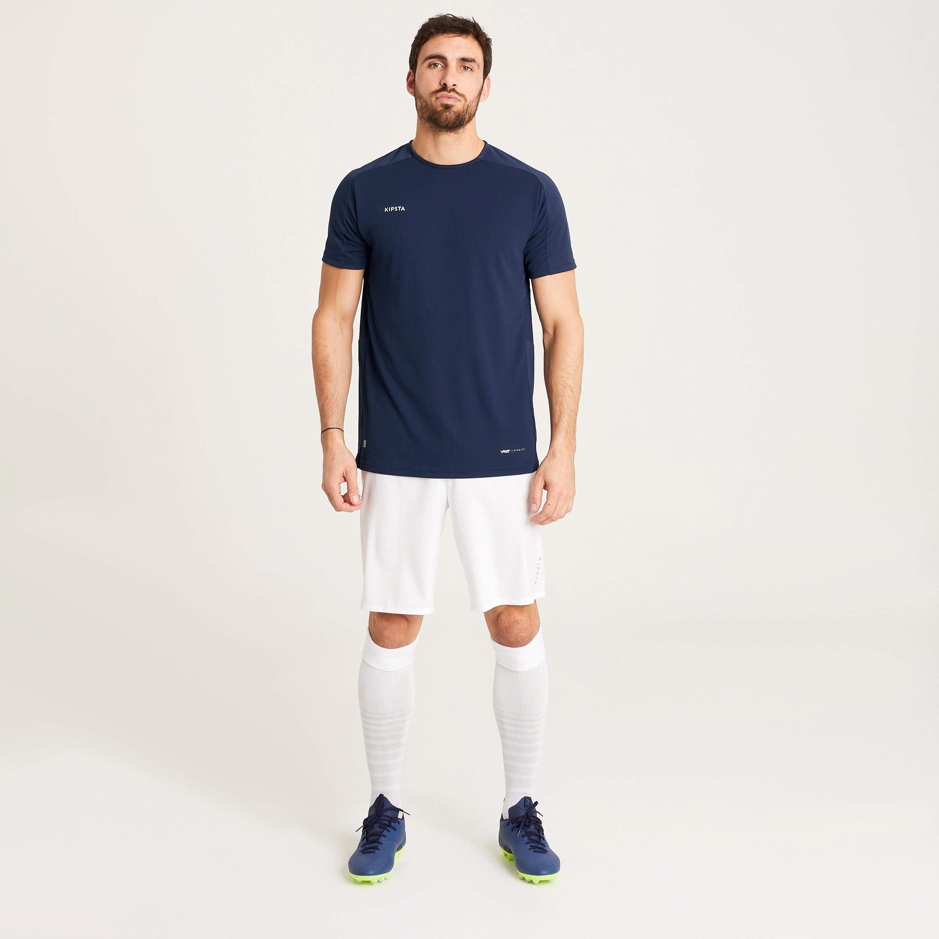 Short-Sleeved Football Shirt Viralto Club - Navy Blue 6/9