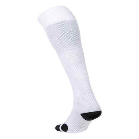 Suaugusiųjų žolės riedulio kojinės žaisti dideliu intensyvumu „FH900“, baltos