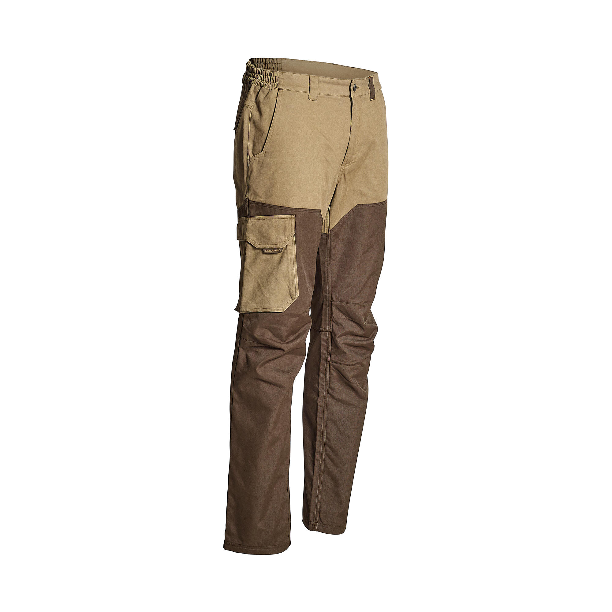 Pantalon de chasse renfort - 520 marron - SOLOGNAC