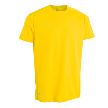 T-shirt fotboll VIRALTO CLUB gul 