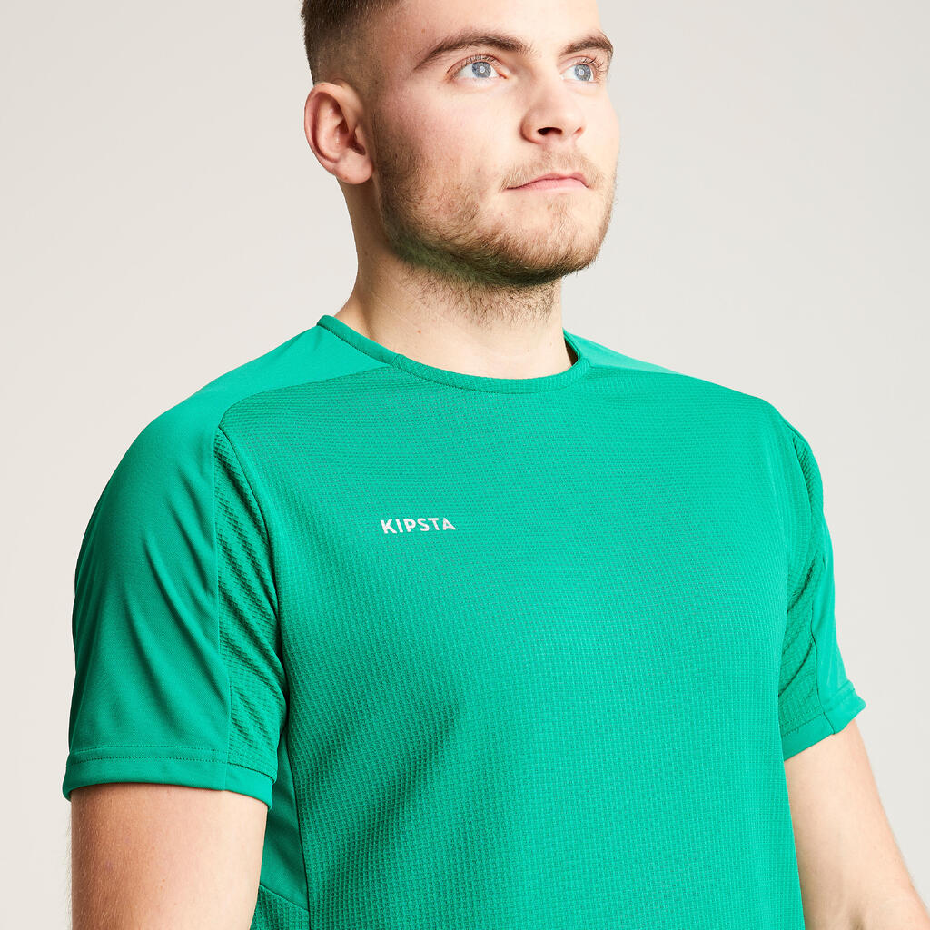 Futbola T krekls ar īsām piedurknēm “Viralto PXL”, zaļš un melns 
