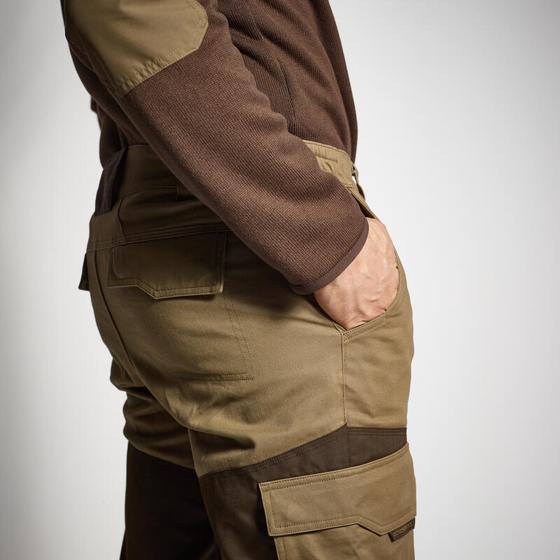 Pantalon De Caza Hombre Solognac Renfort Reforzado Bicolor