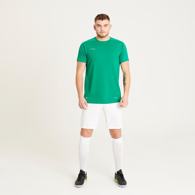 Camiseta de fútbol manga corta Adulto Kipsta Viralto Club verde