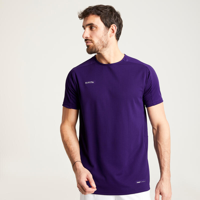 Camiseta de fútbol manga corta Adulto Kipsta Viralto Club violeta