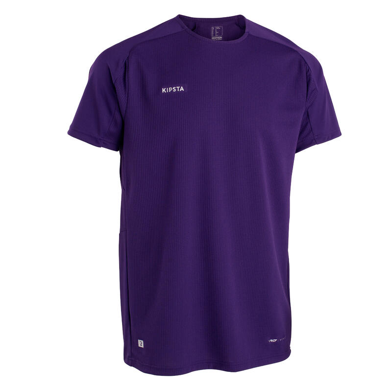 Camiseta de fútbol manga corta Adulto Kipsta Viralto Club violeta
