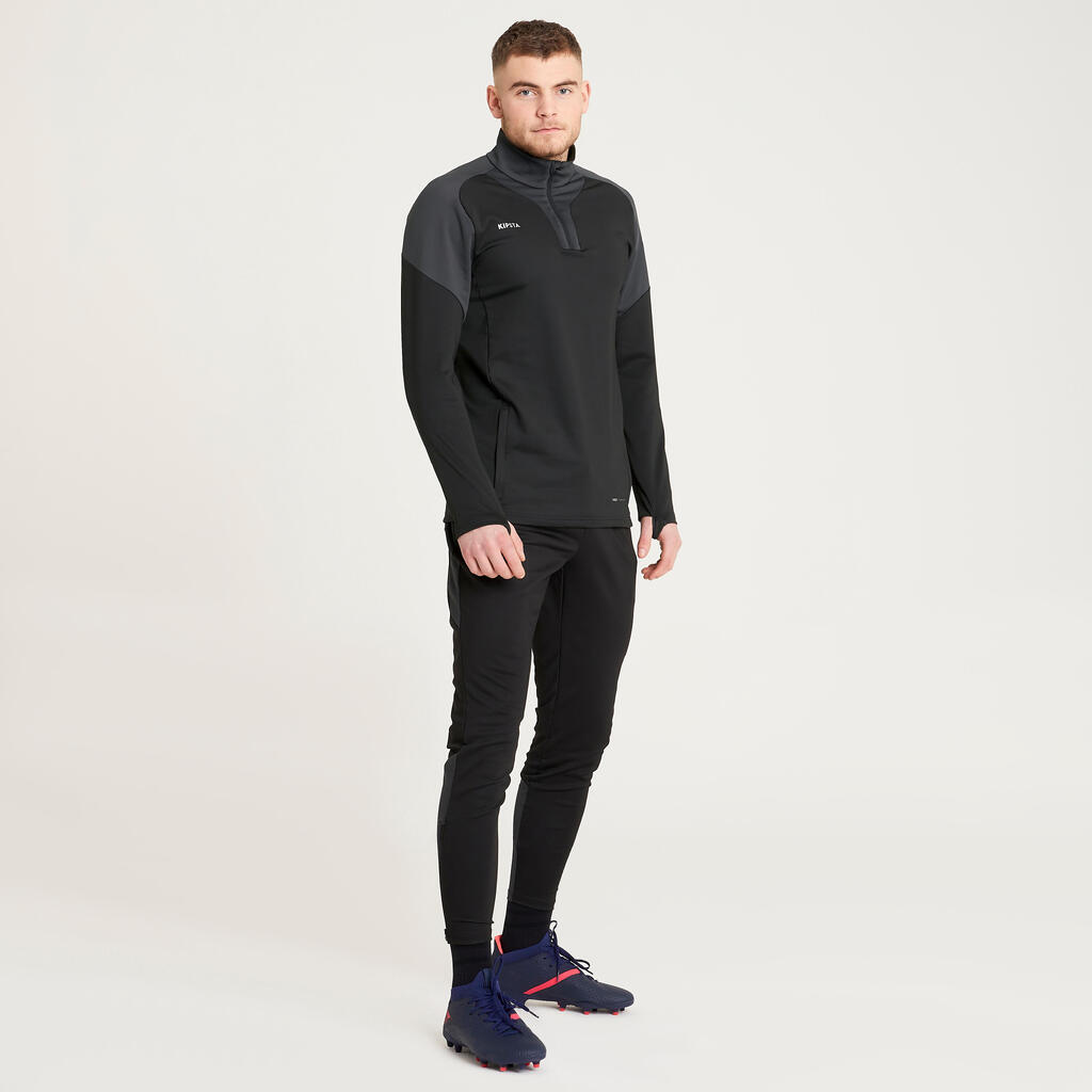 Pantalon de football VIRALTO CLUB gris carbone et noir