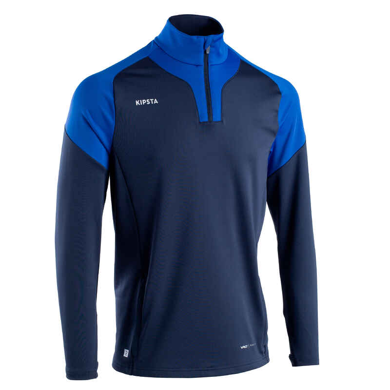 Damen/Herren Fussball Sweatshirt - Viralto mit Reissverschluss marineblau/blau