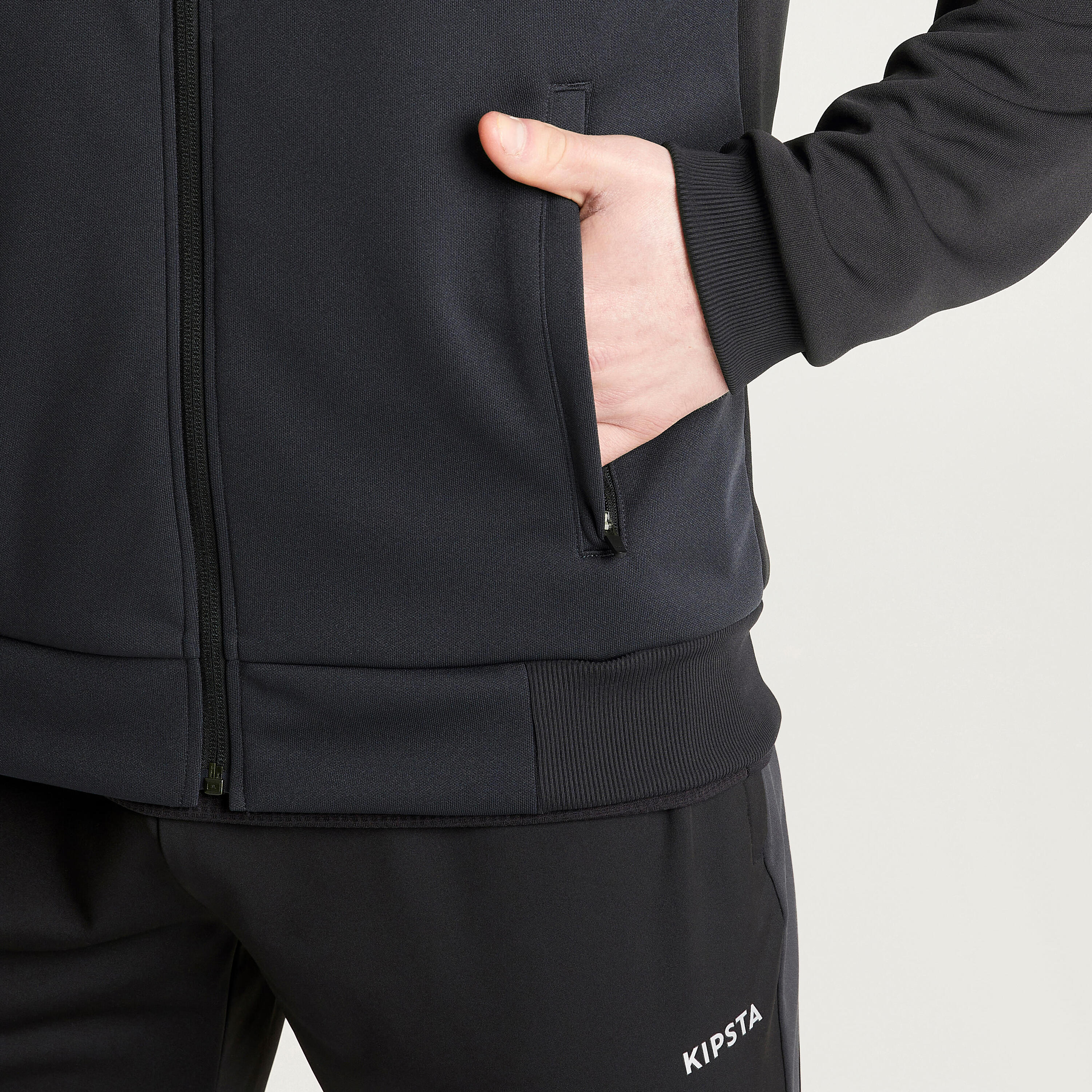 Football Training Jacket Essential - Black/Grey 4/7