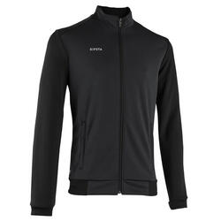 Veste de football d'entrainement ESSENTIAL noire et grise