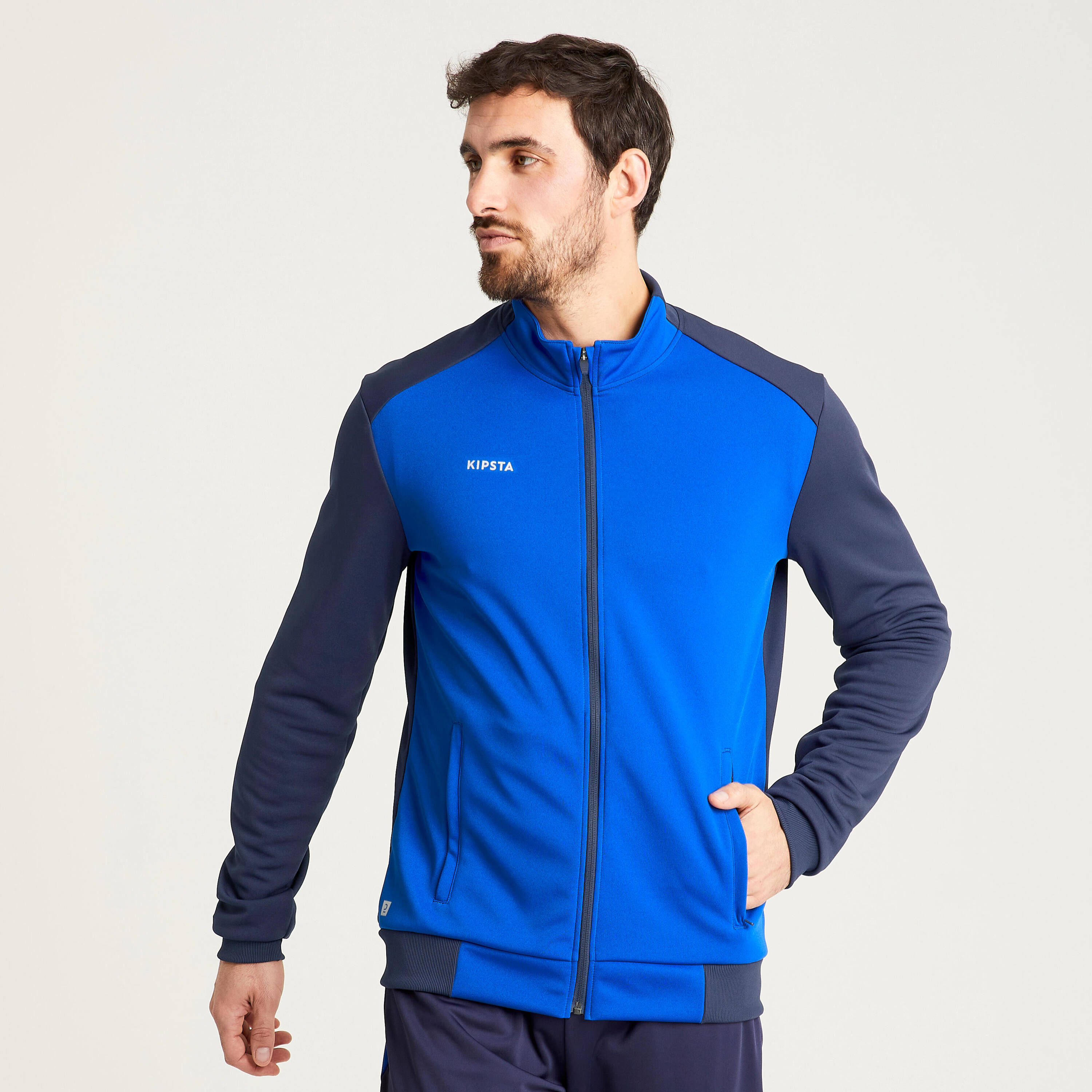 Football Training Jacket Essential - Navy & Blue -  1