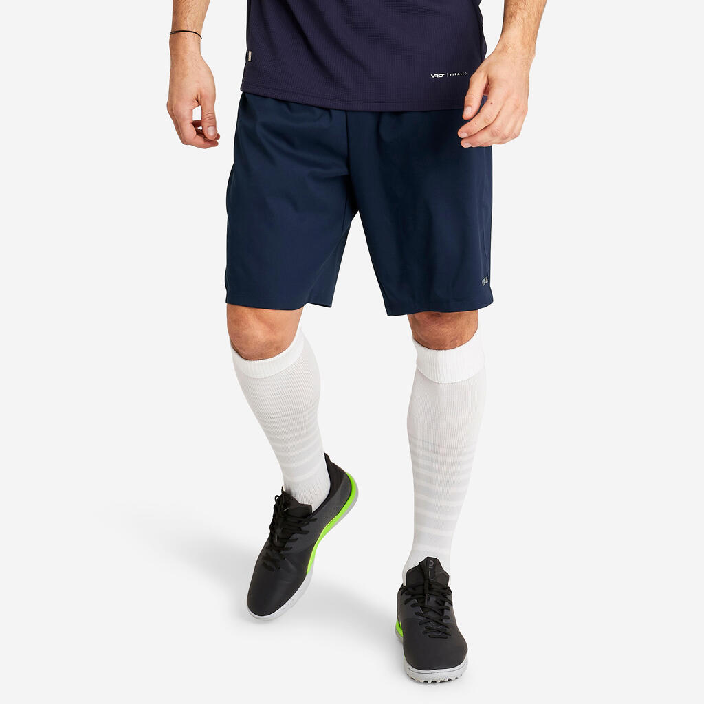 Fussballhose Viralto Damen/Herren grau/neonrosa