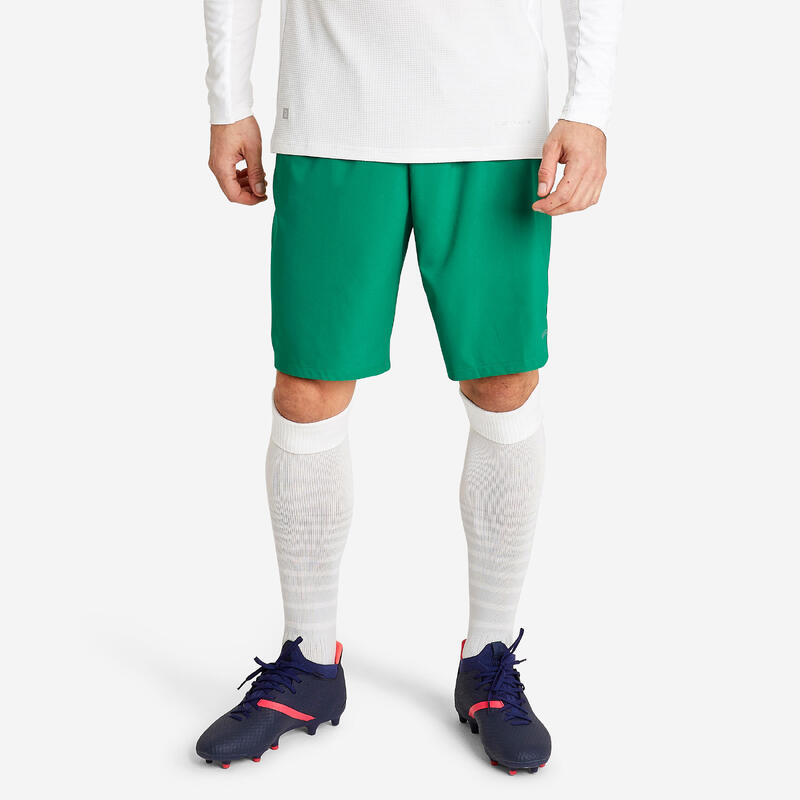 Voetbalshort voor volwassenen VIRALTO CLUB groen