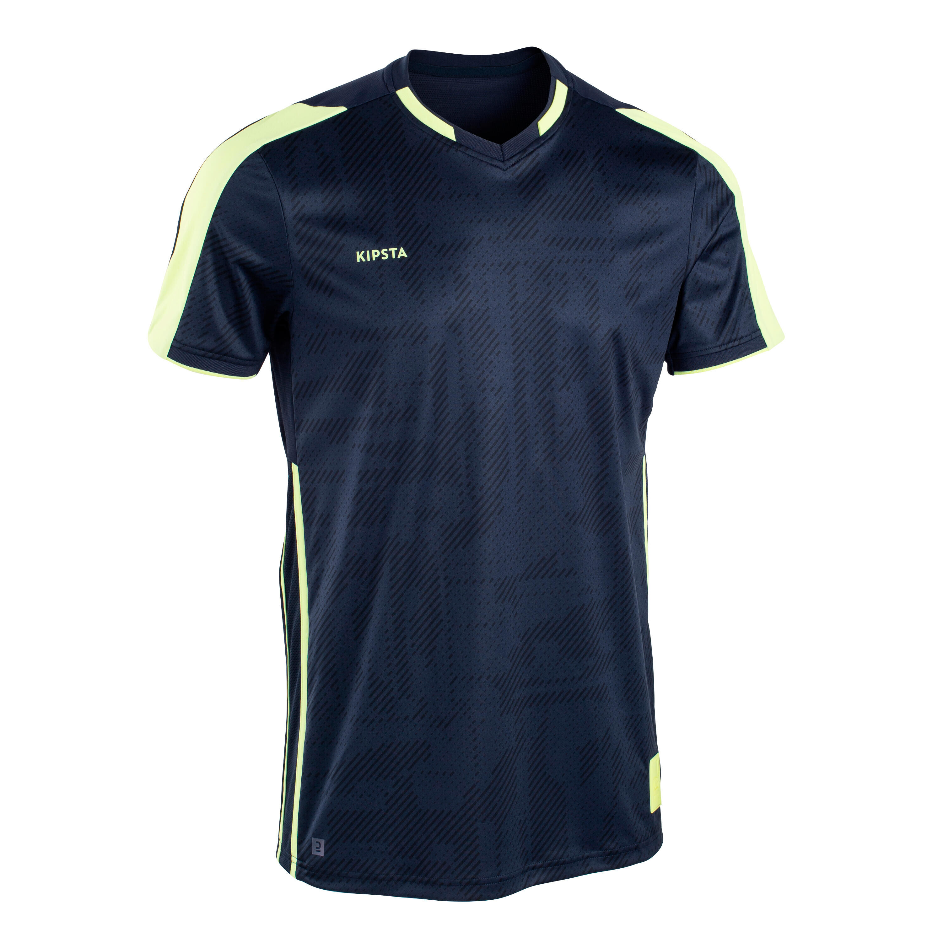 KIPSTA Adult Football Shirt Traxium - Navy/Yellow