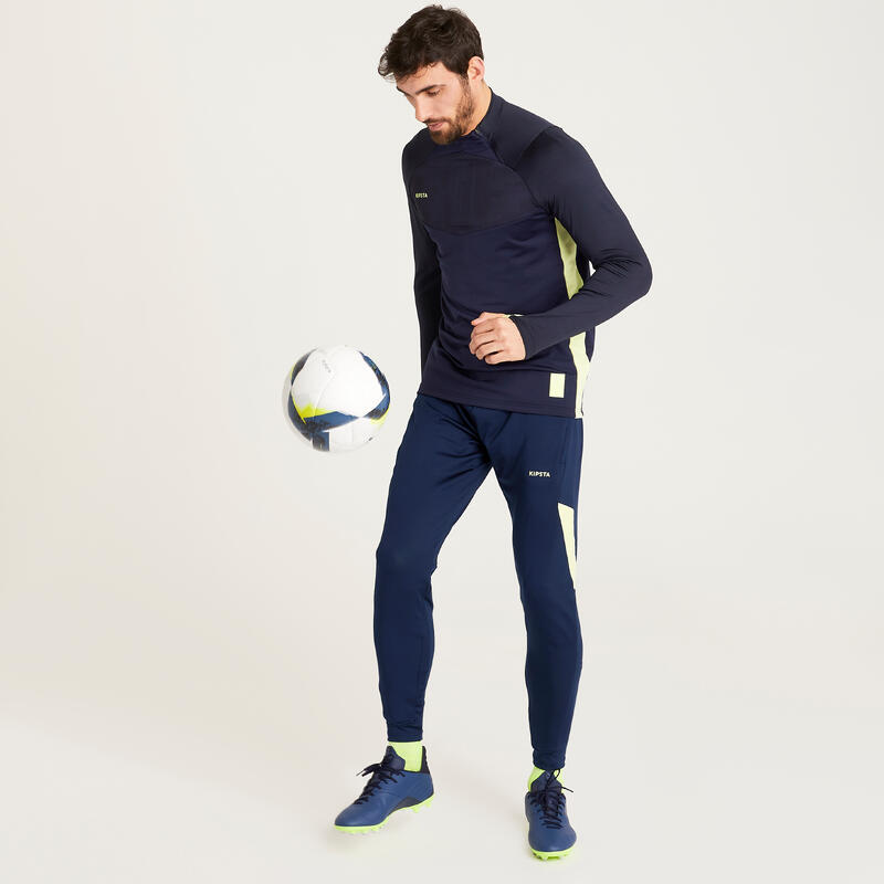 Pantalon de football adulte TRAXIUM marine et jaune