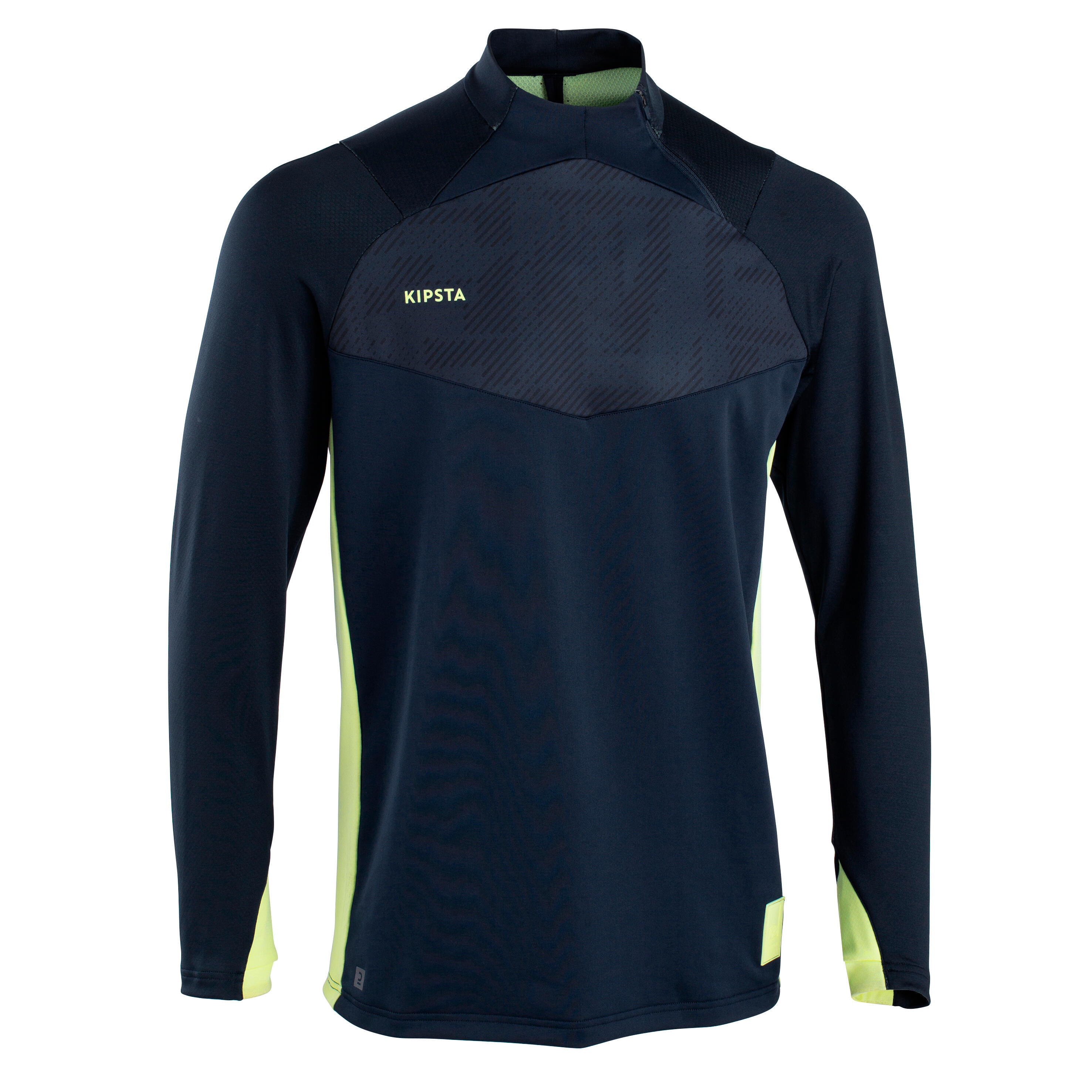 KIPSTA Adult 1/2 Zip Football Sweatshirt Traxium - Grey/Navy/Blue