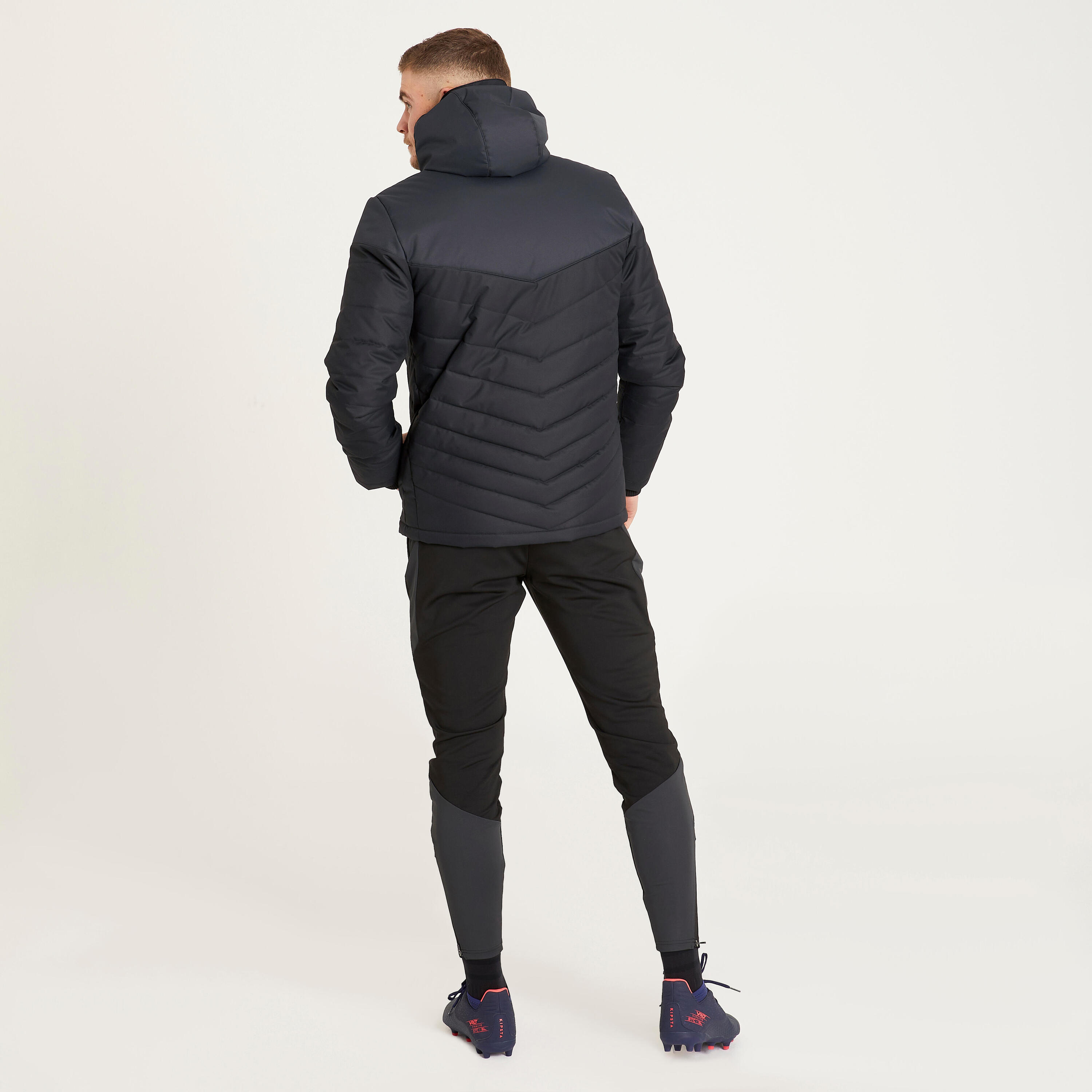 Adult Short Football Jacket - Black 4/6