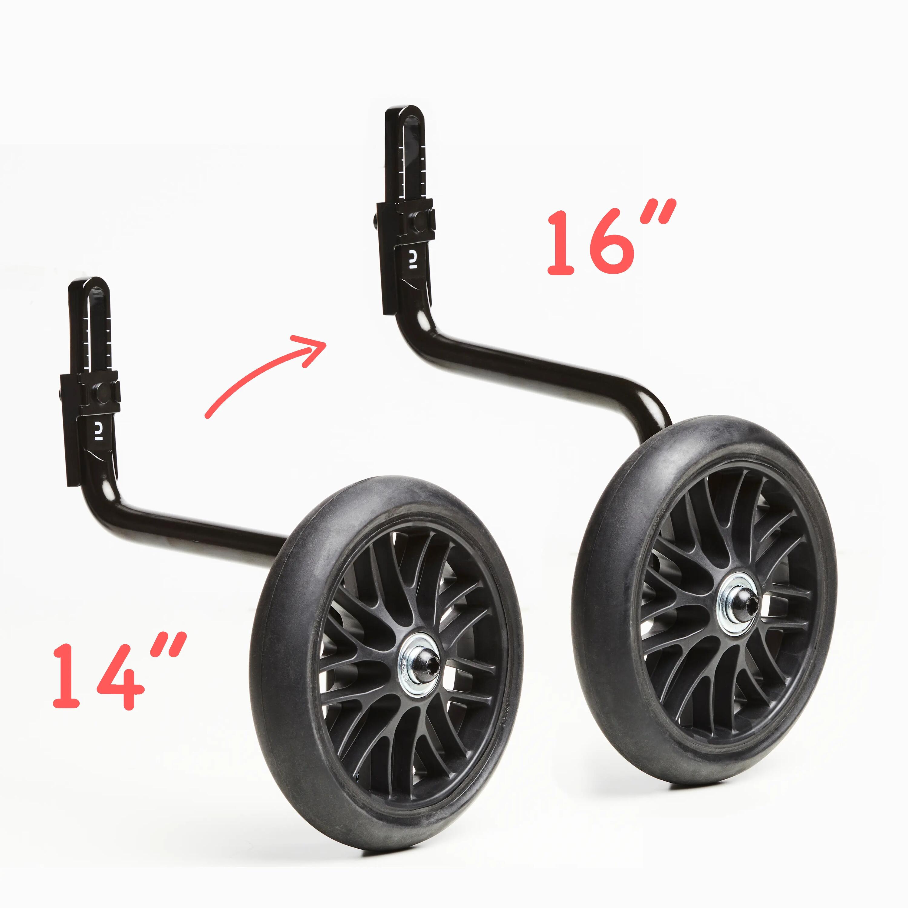 RUEDAS AUXILIARES PARA BICICLETA NIÑOS BICICLETA B'TWIN 14 Y 16 PULGADAS 13/16