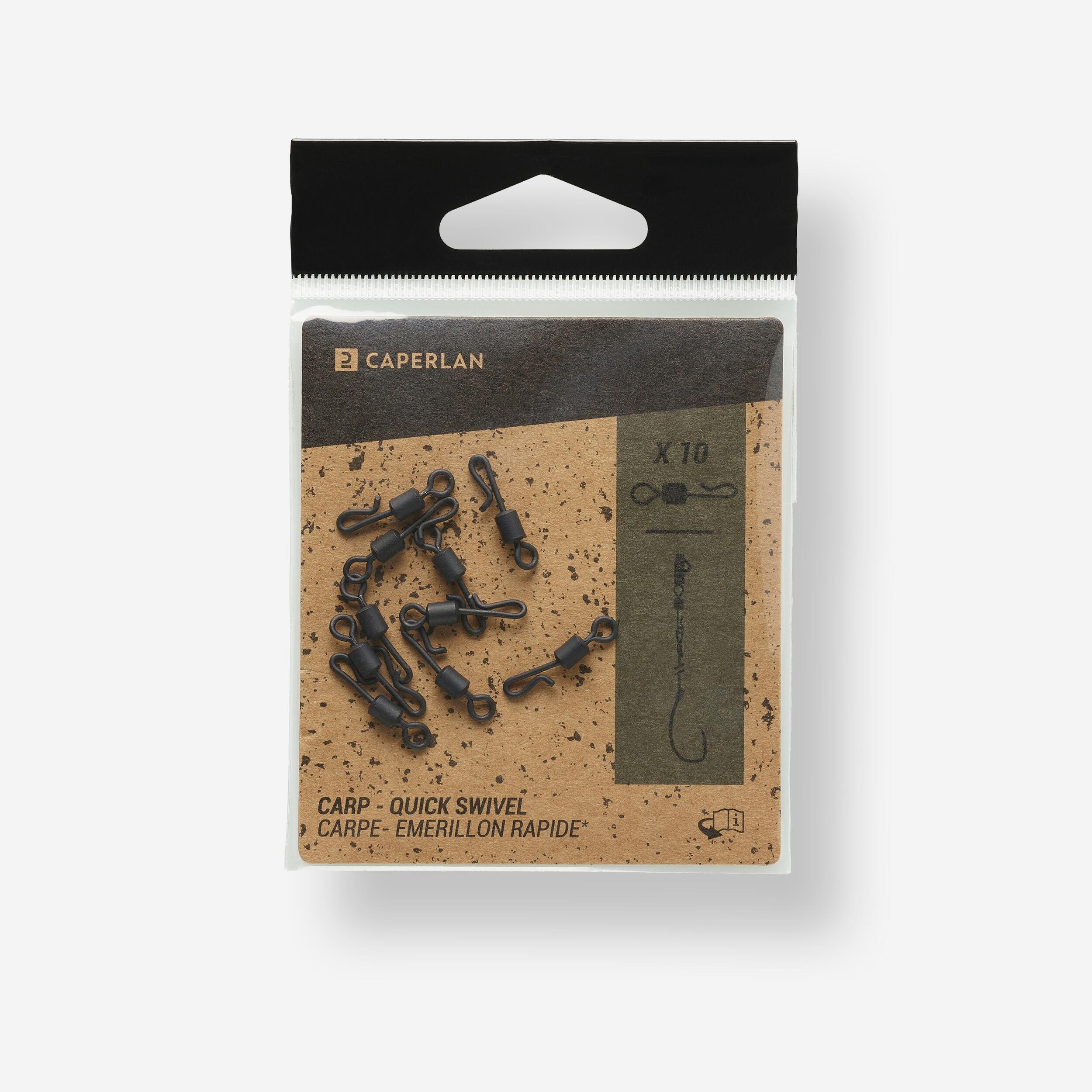 Decathlon | Girella carpfishing QUICK SWIVEL SNAP x10 |  Caperlan