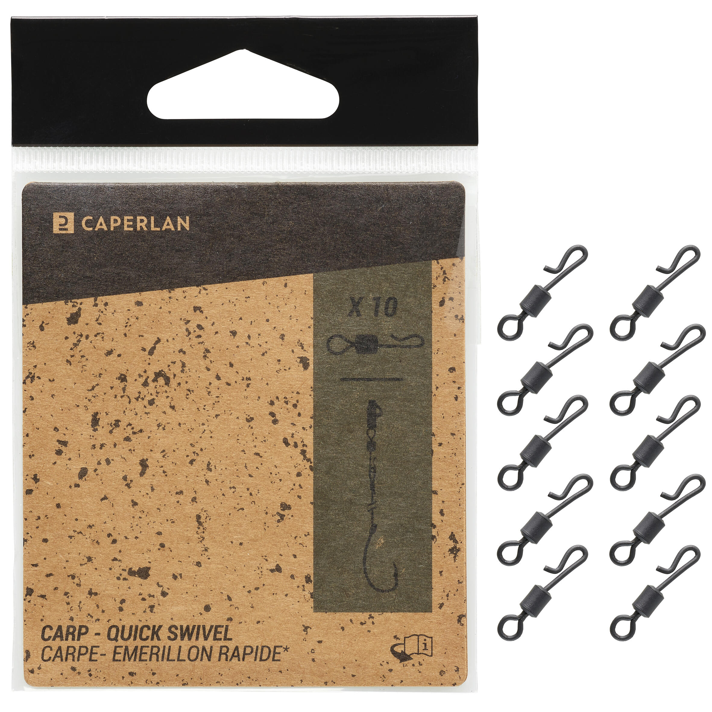 Émerillon Quick Swivel X10 Pêche de la carpe 4/4