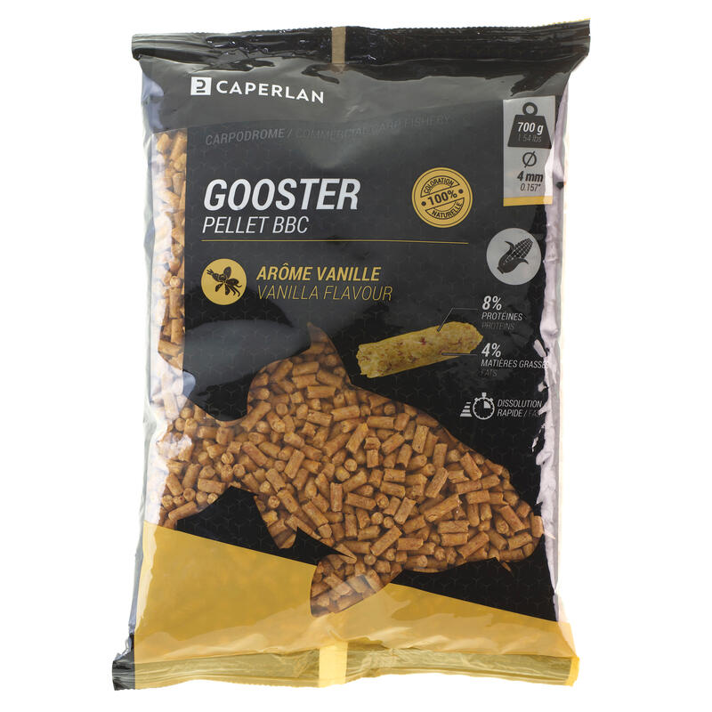 GOOSTER PELLET BABY CORN VANILLE 4MM 0,7 KG POUR LA PECHE DE LA CARPE AU COUP