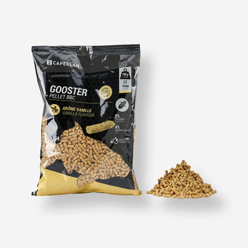 GOOSTER PELLET BABY CORN VANILLE 4MM 0,7 KG POUR LA PECHE DE LA CARPE AU COUP