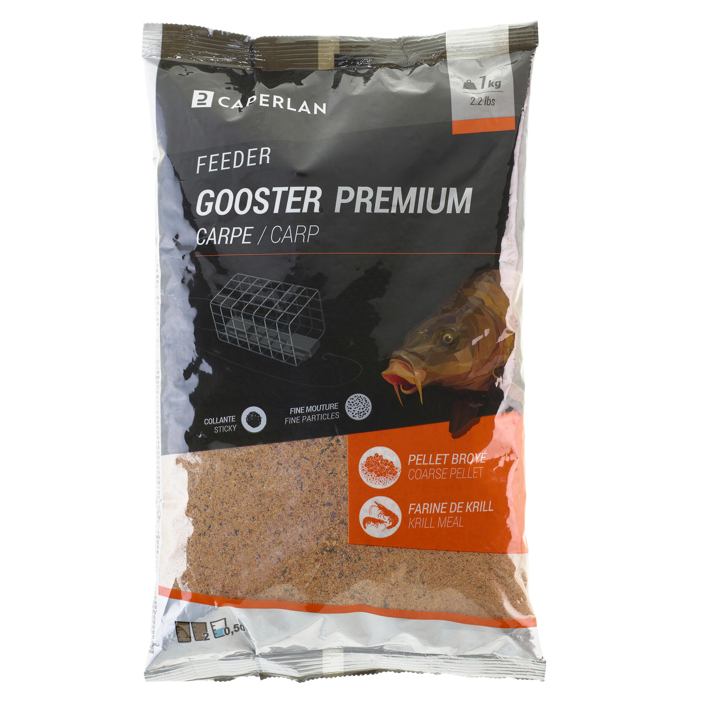 CAPERLAN Návnada Gooster premium carpe feeder 1 kg 1kg · záber 8