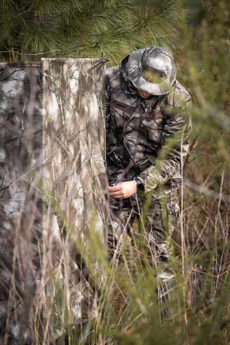 Un filet de camouflage Treemetic pour se fondre dans la nature et observer les animaux sans être vu