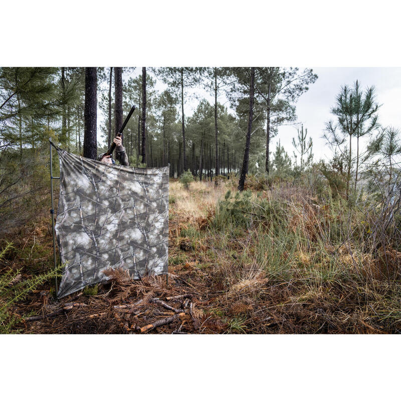 Tarnnetz Camouflage wendbar (Furtiv und Treemetic) 1,4 × 2,2 m 