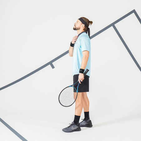 Men's Short-Sleeved Tennis Polo TPO Dry - Sky Blue