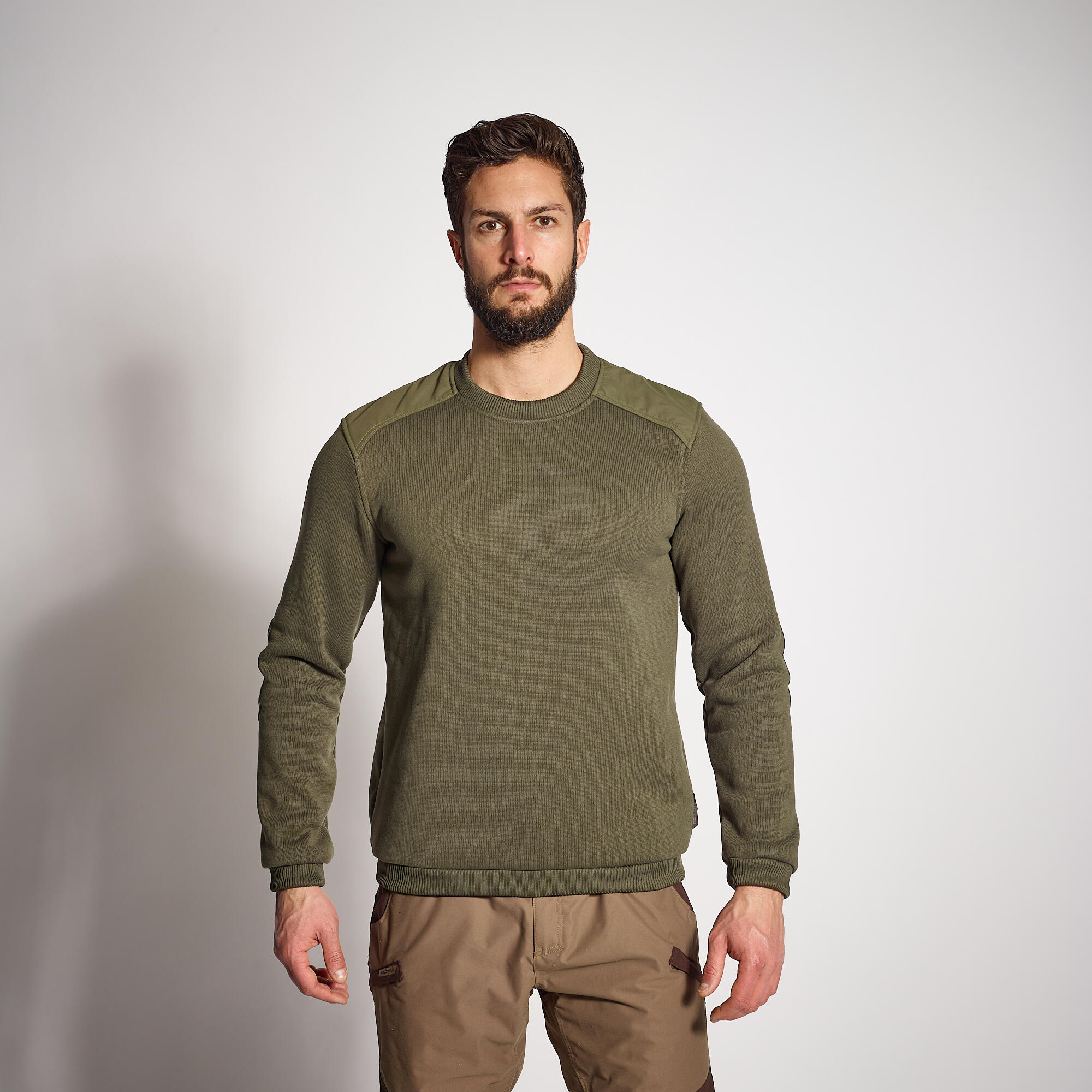 SOLOGNAC Pullover for Cold Weather - Green