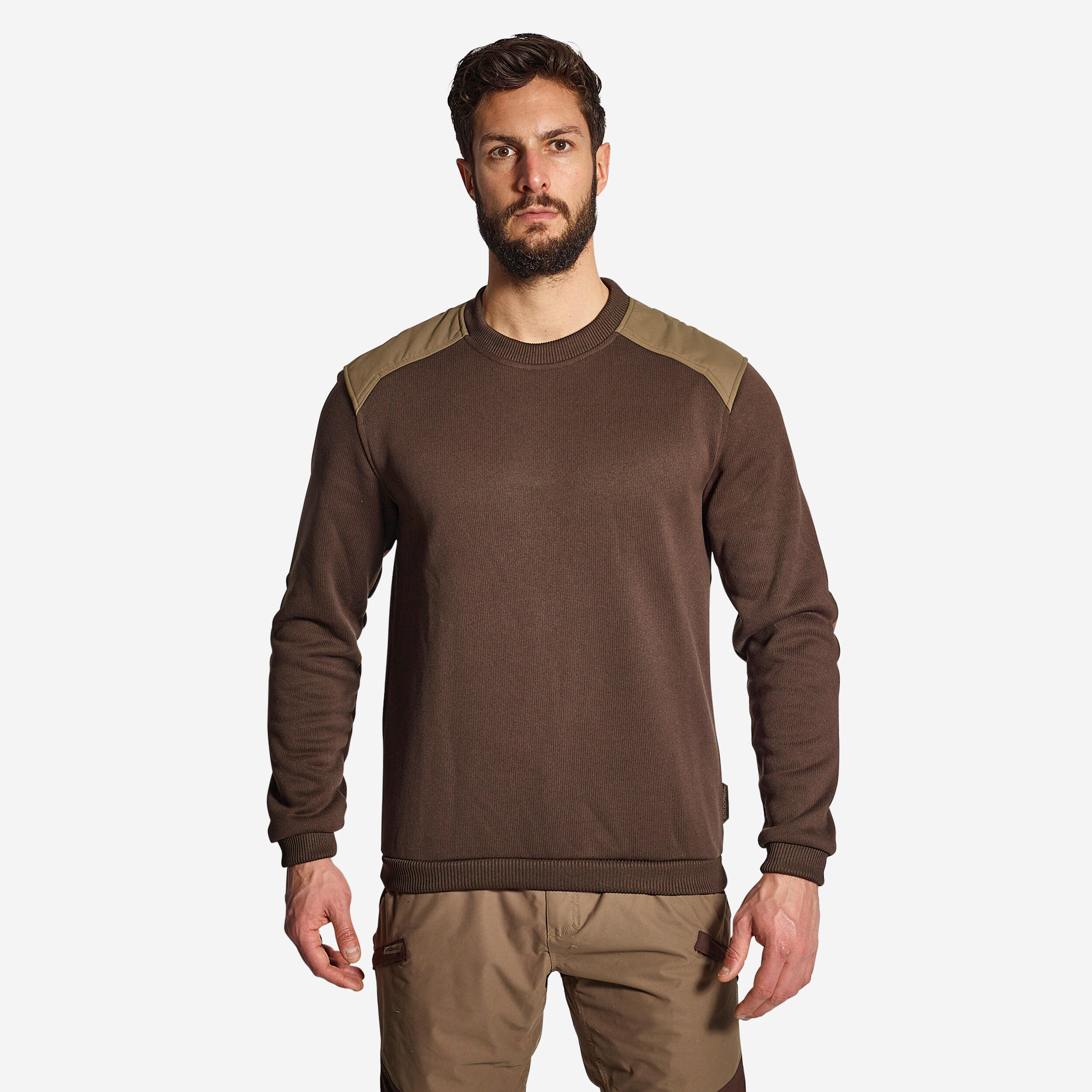 SOLOGNAC PULLOVER 500 BROWN