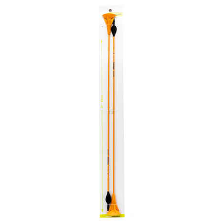 FLECHAS TIRO CON ARCO NARANJA DISCOSOFT X2