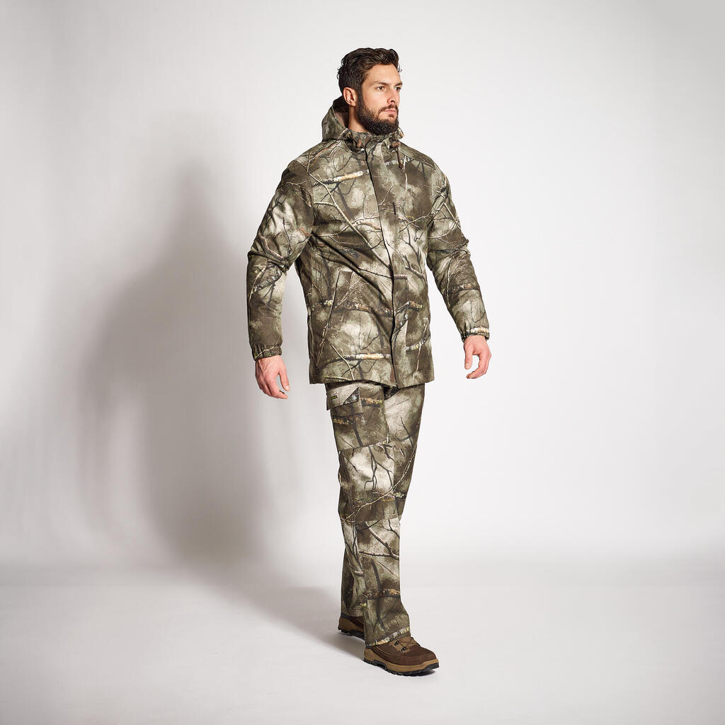 HUNTING TROUSERS WARM WATERPROOF 100 TREEMETIC