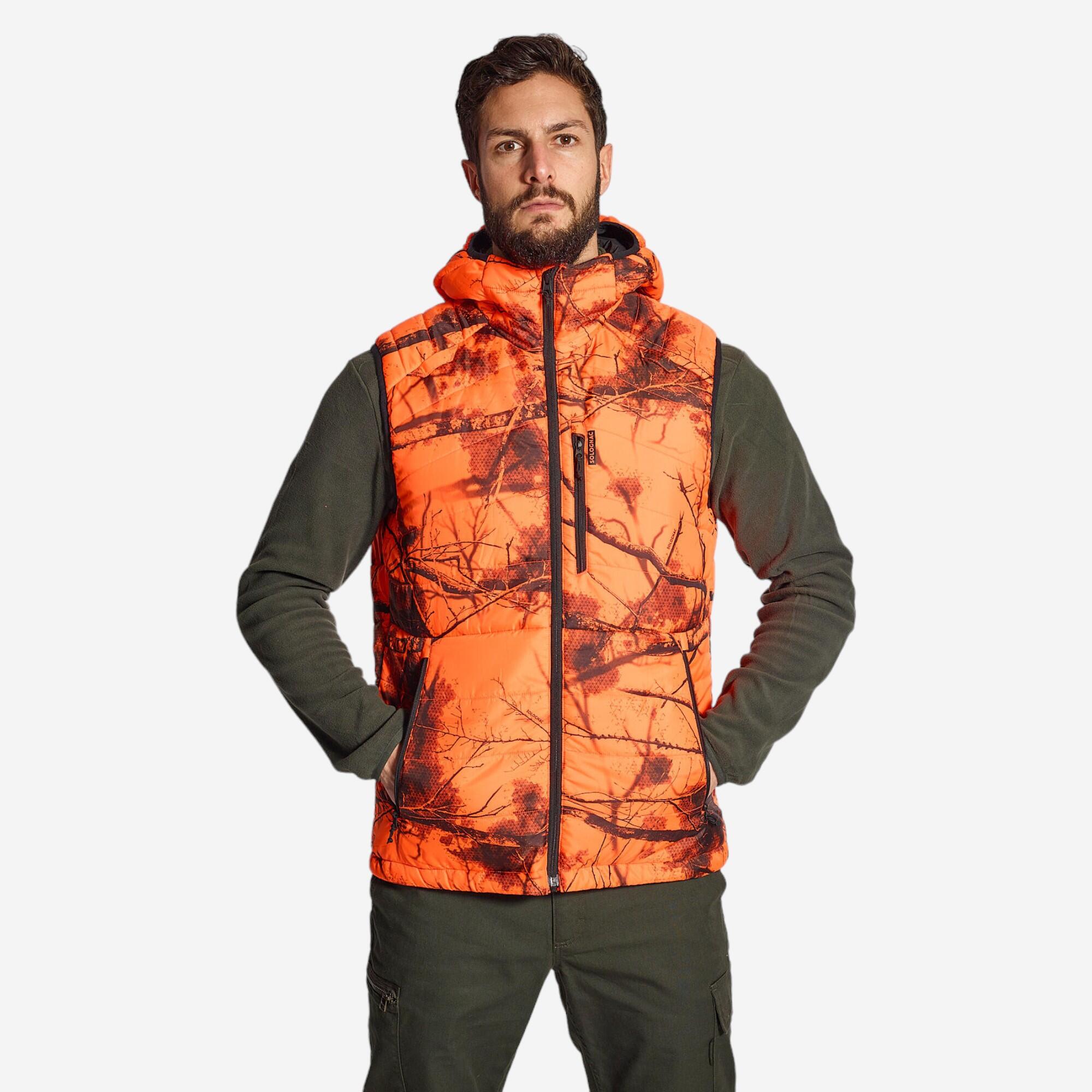 Treemetic fluo sleeveless down jacket.