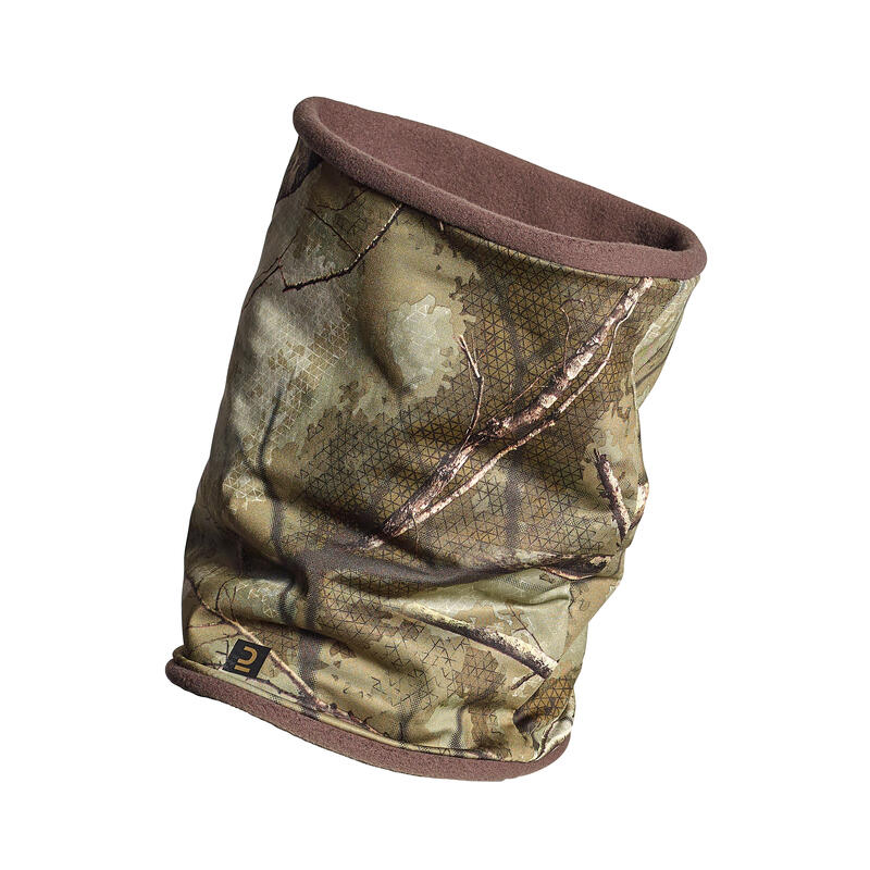 Braga Cuello Caza Solognac Cálida Silenciosa Camuflaje Treemetic