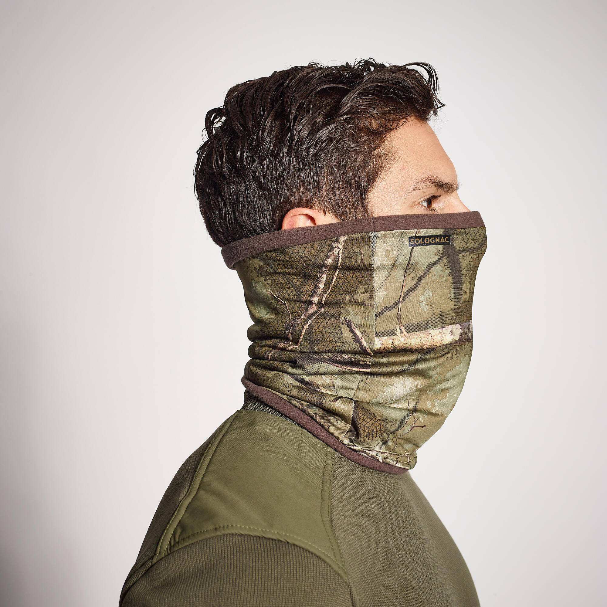 Hunting Warm and Silent Neck Warmer - Treemetic - SOLOGNAC