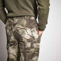 HUNTING TROUSERS WARM WATERPROOF 100 TREEMETIC