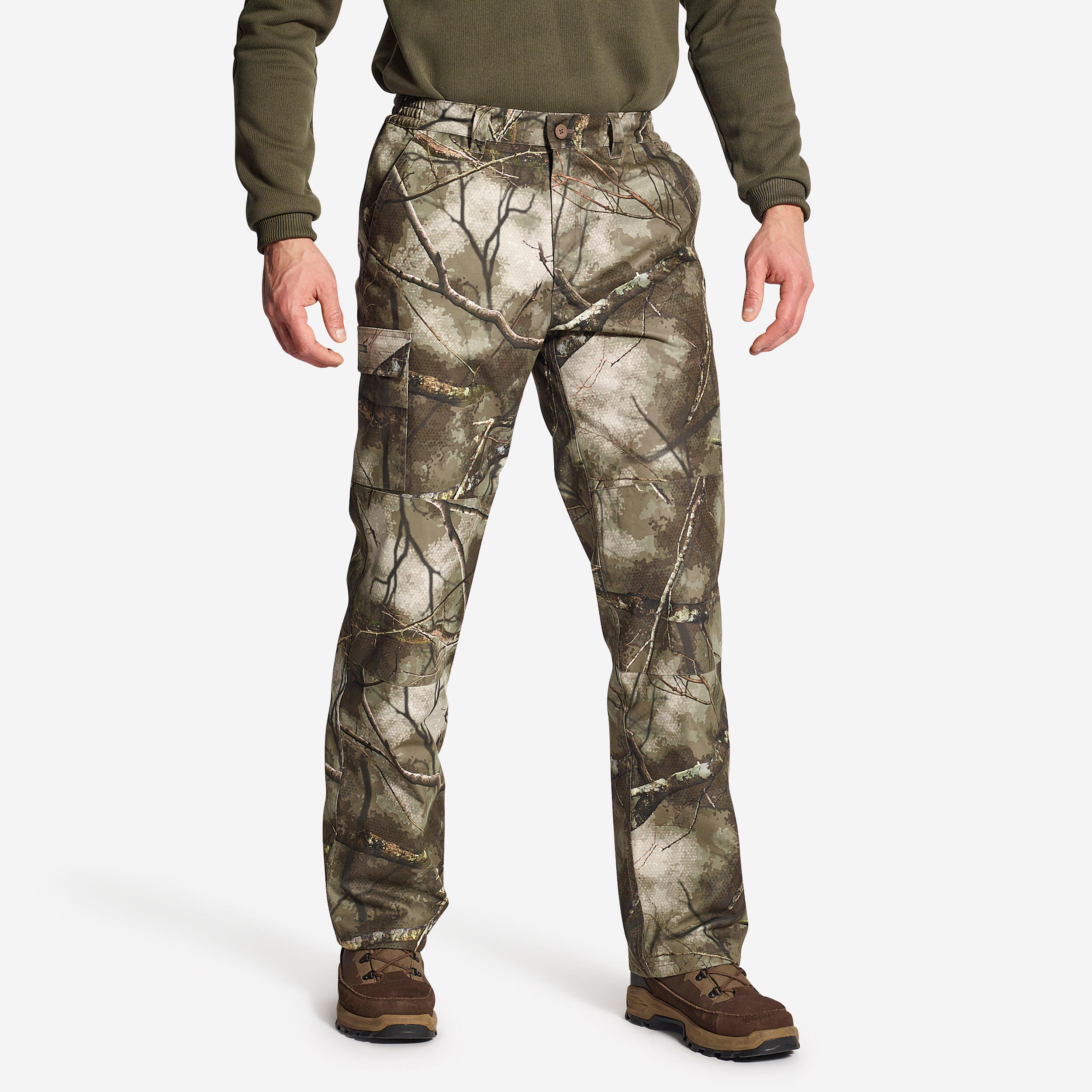 Hunting Warm Waterproof Pants - Treemetic 100 - Camouflage - Solognac -  Decathlon