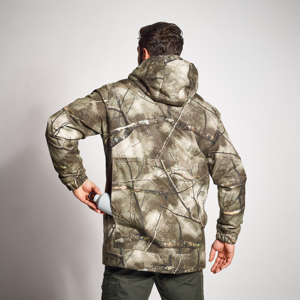 Jagd-Regenjacke 100 warm Treemetic 