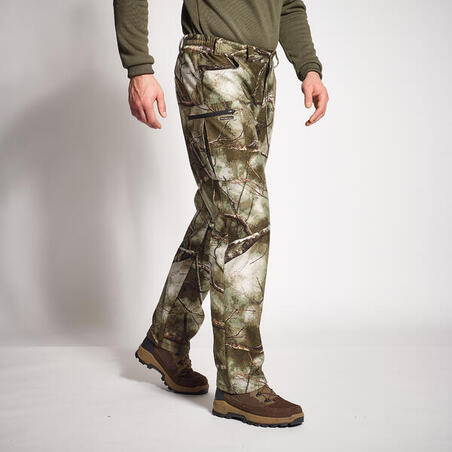 Флісові штани Treemetic 100 для полювання камуфляжні
