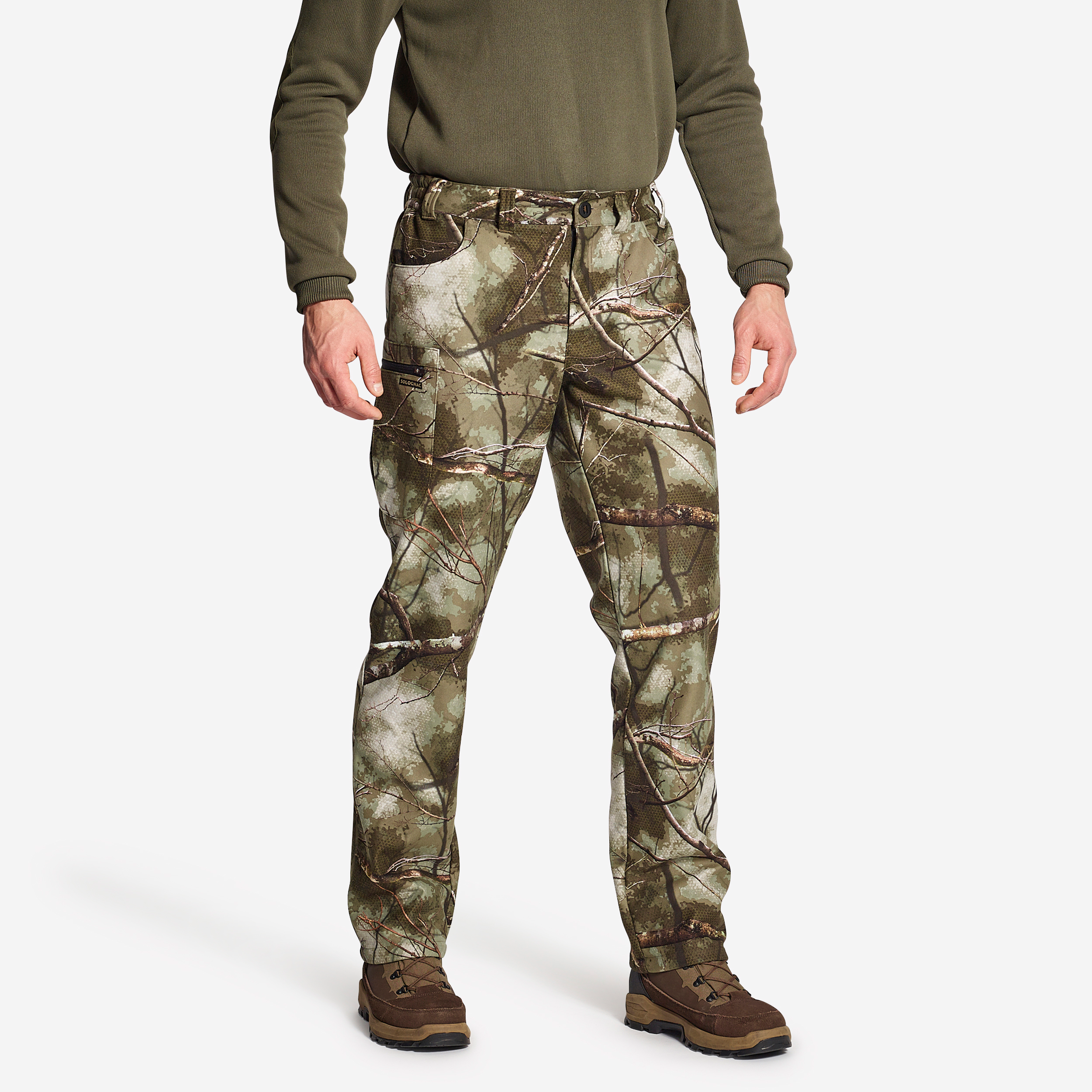 Pantalon chasse chaud silencieux 100 treemetic - Chasse - Solognac- Clubs - Entreprises - Collectivités - Associations