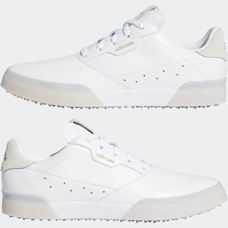WOMEN'S GOLF SHOES ADIDAS ADICROSS RETRO WHITE ADIDAS Decathlon