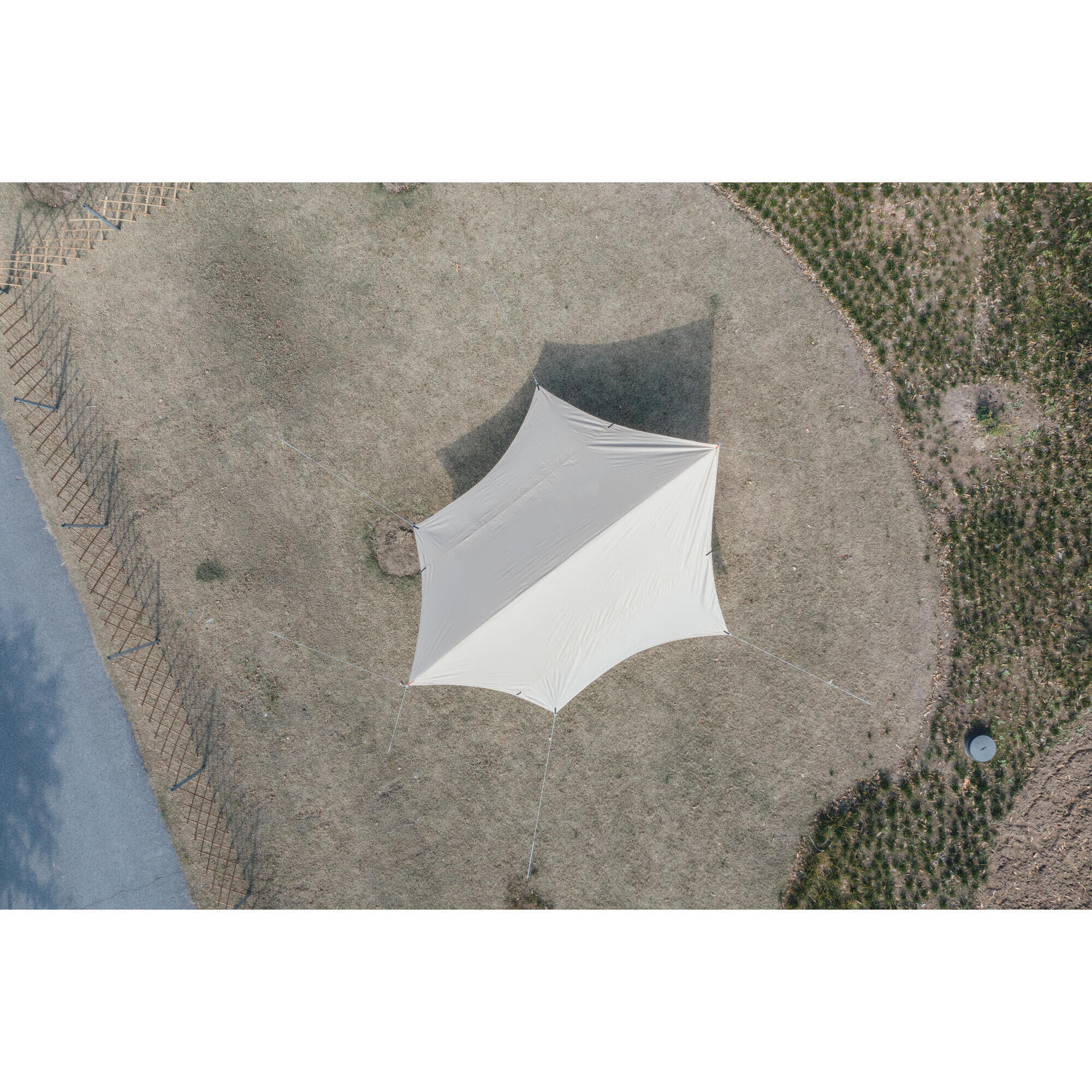 Multifunction tarp camping shelter fresh xl - hexagon cn