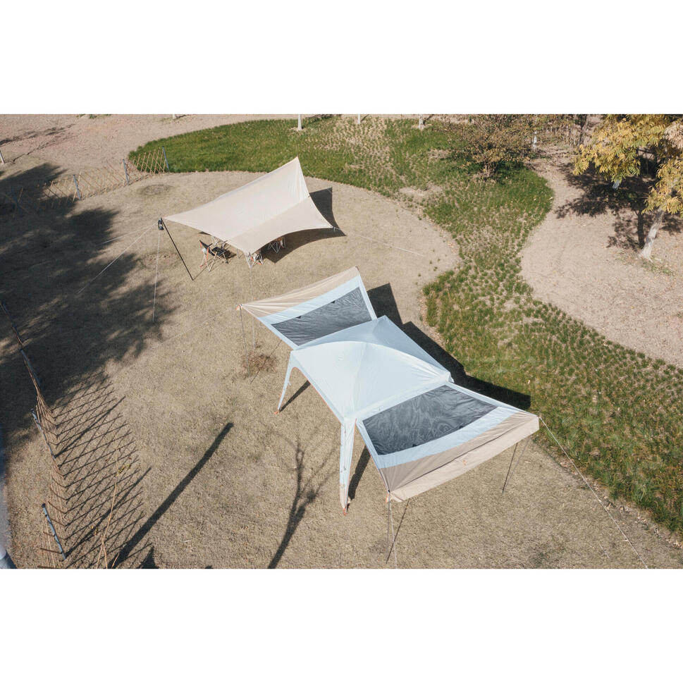 MULTIFUNCTION TARP CAMPING SHELTER FRESH XL HEXAGON CN Decathlon