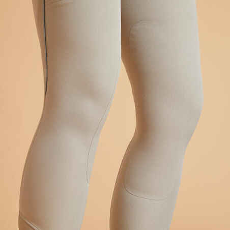 500 Mesh Women's Lightweight Horse Riding Jodhpurs - Beige