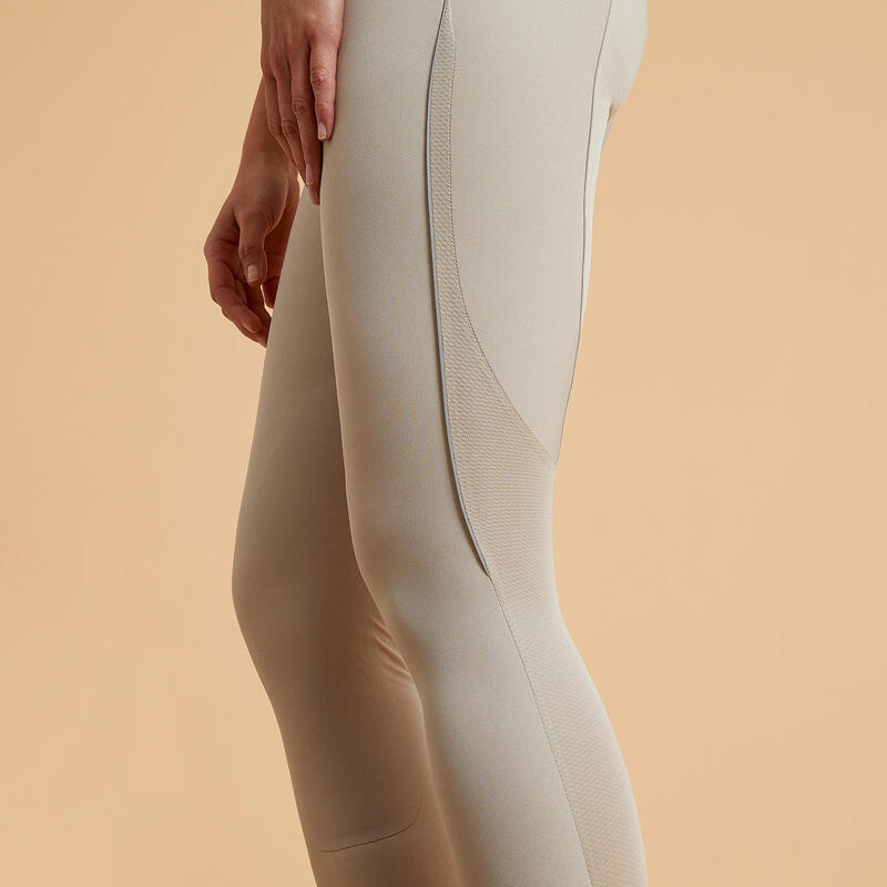 Pantalon équitation léger mesh Femme - 500 beige