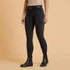 Women's Horse Riding Lightweight Mesh Jodhpurs 500 - Black/Grey