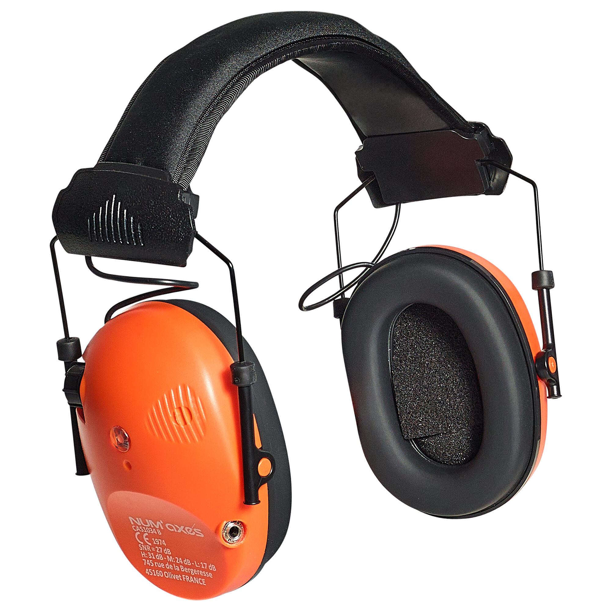 Casque électronique anti - bruit  Num Axes CAS1034 orange 10/13