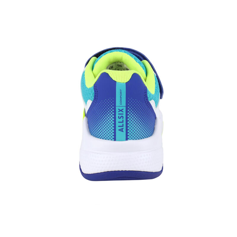 Volejbalové boty VS100 Confort na suchý zip bílo-modro-zelené