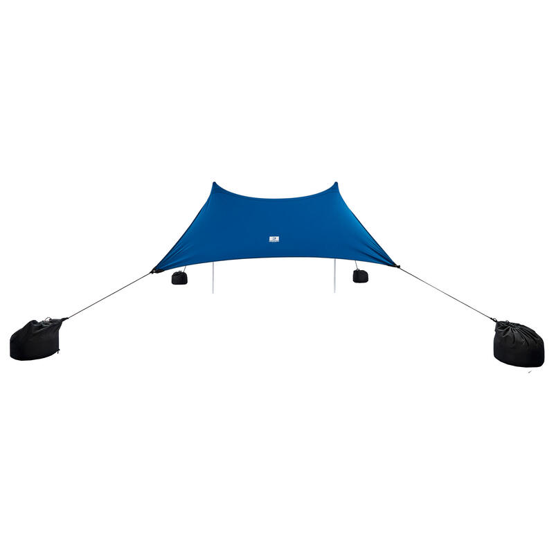 Uv-werende tarp strandtent blauw